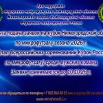 Открыта подача заявок на Кубок Нижегородской области-2026 среди мужских команд